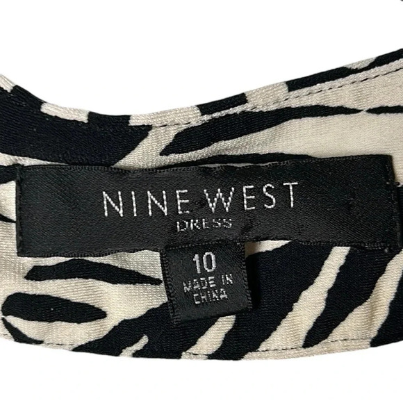 Nine West babydoll dress,women size 10.Peasant sleeve,polka dots,floral,boho,EC - Picture 7 of 16